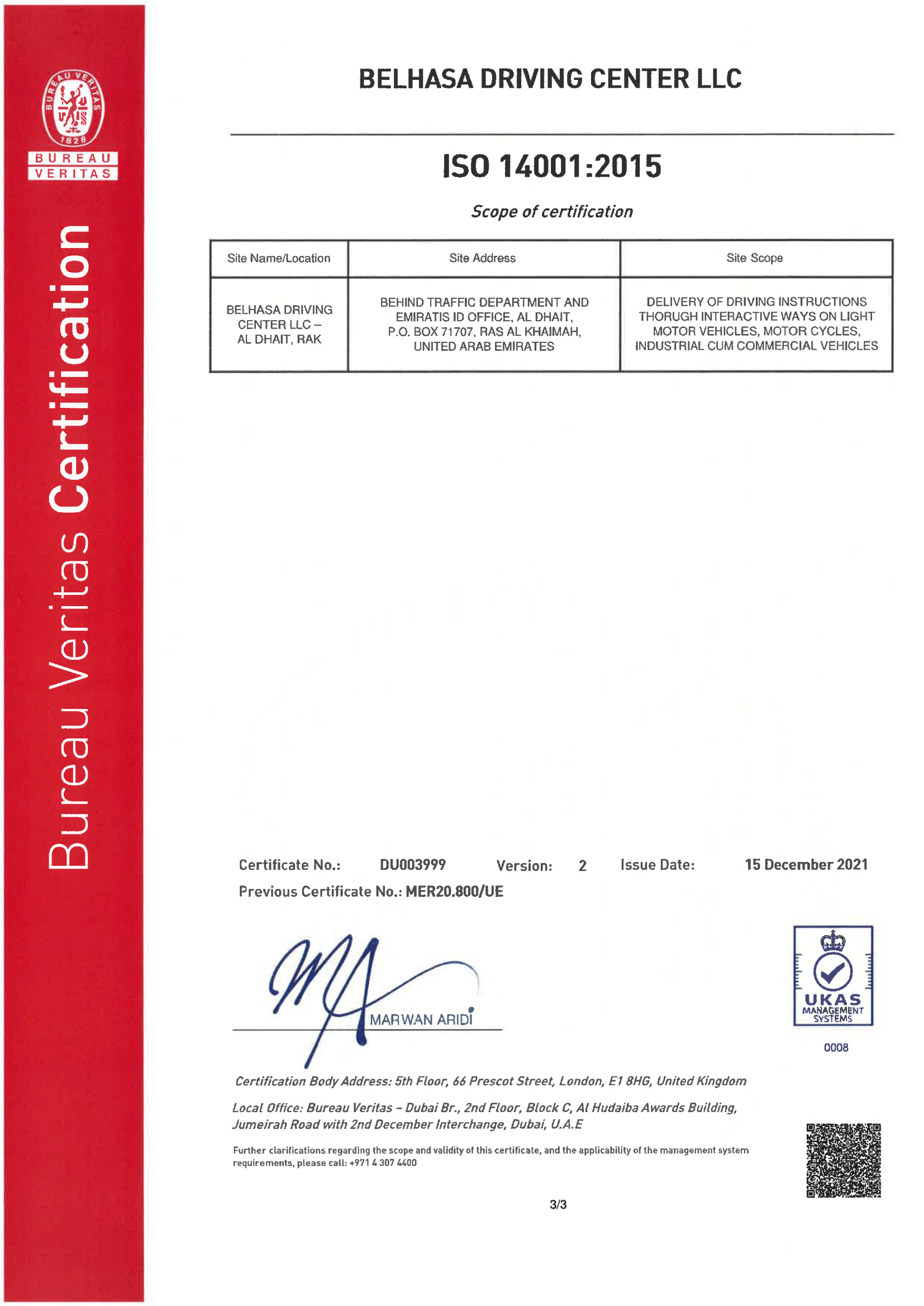 Company Profile – Belhasa Driving Center