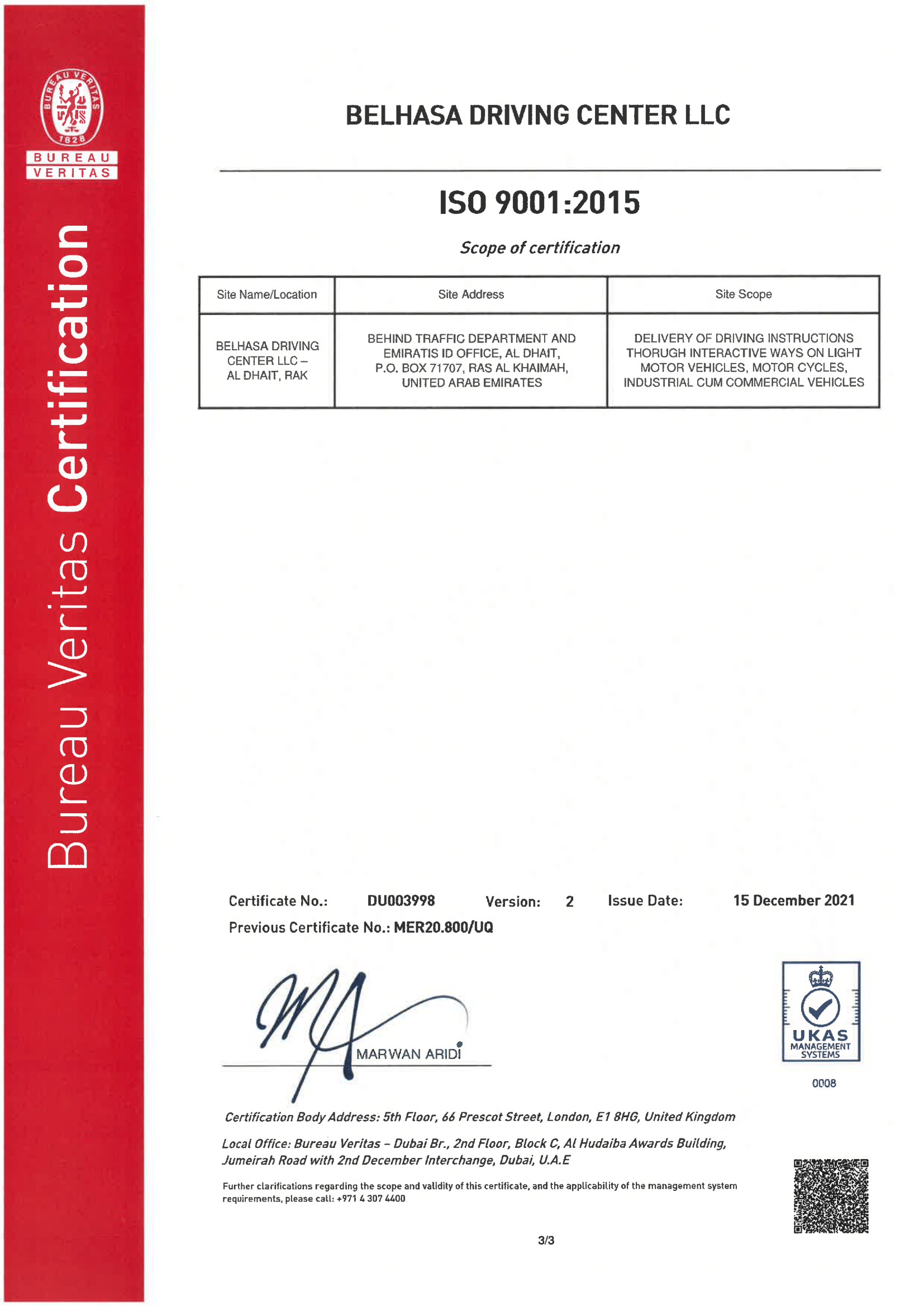 Company Profile – Belhasa Driving Center